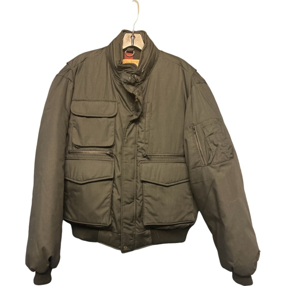 Vintage CAMEL Mens Sz Large Northern Goose Down Nylon Puffer Jacket Black